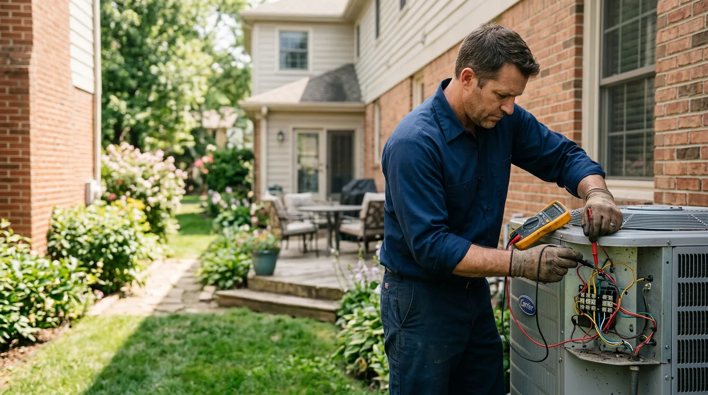 HVAC technician working near Salem, UT